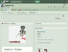 Tablet Screenshot of mayumi-yuu.deviantart.com