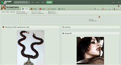 Desktop Screenshot of krystalchains.deviantart.com