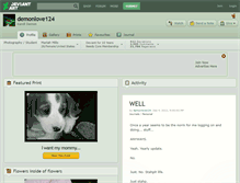 Tablet Screenshot of demonlove124.deviantart.com