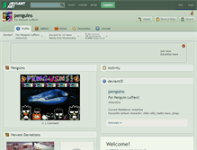 Tablet Screenshot of penguins.deviantart.com
