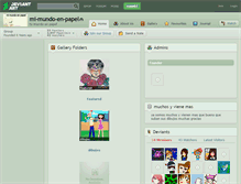 Tablet Screenshot of mi-mundo-en-papel.deviantart.com