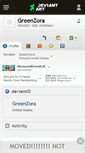 Mobile Screenshot of greenzora.deviantart.com