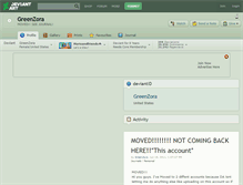 Tablet Screenshot of greenzora.deviantart.com