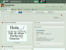 Tablet Screenshot of byandresytius.deviantart.com