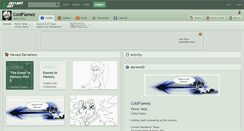 Desktop Screenshot of coldflamez.deviantart.com