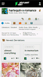 Mobile Screenshot of harlequin-x-romance.deviantart.com