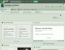 Tablet Screenshot of harlequin-x-romance.deviantart.com