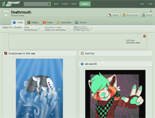 Tablet Screenshot of deathmouth.deviantart.com