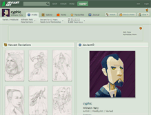 Tablet Screenshot of cyphic.deviantart.com