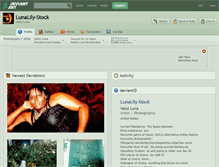 Tablet Screenshot of lunalily-stock.deviantart.com