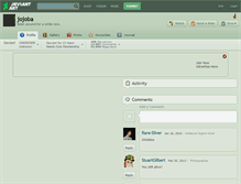 Tablet Screenshot of jojoba.deviantart.com