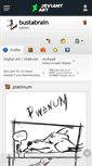 Mobile Screenshot of bustabrain.deviantart.com