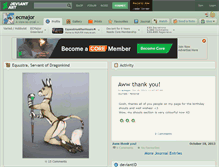 Tablet Screenshot of ecmajor.deviantart.com