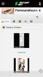 Mobile Screenshot of flamesandkeys.deviantart.com