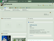 Tablet Screenshot of hailfoamyclub.deviantart.com