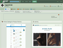 Tablet Screenshot of magneticlab.deviantart.com