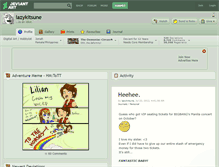 Tablet Screenshot of lazykitsune.deviantart.com