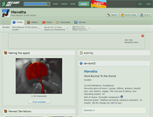 Tablet Screenshot of hiawatha.deviantart.com