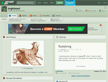 Tablet Screenshot of angiebeast.deviantart.com