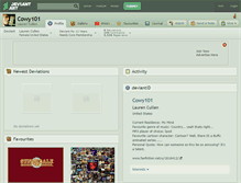 Tablet Screenshot of cowy101.deviantart.com