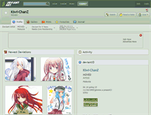 Tablet Screenshot of kiwi-chanz.deviantart.com