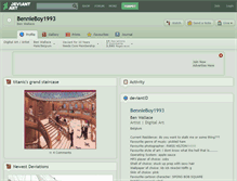 Tablet Screenshot of bennieboy1993.deviantart.com