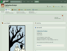 Tablet Screenshot of catherine-evelyn.deviantart.com