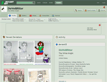 Tablet Screenshot of dieweibritter.deviantart.com