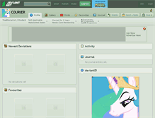 Tablet Screenshot of c0urier.deviantart.com