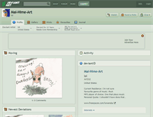 Tablet Screenshot of mai-hime-art.deviantart.com