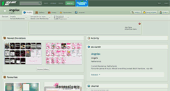 Desktop Screenshot of angelax.deviantart.com