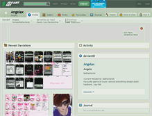 Tablet Screenshot of angelax.deviantart.com