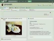 Tablet Screenshot of cyberpumpkin.deviantart.com