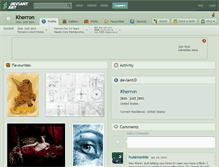 Tablet Screenshot of kherron.deviantart.com