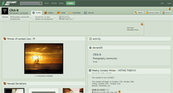 Desktop Screenshot of click-it.deviantart.com