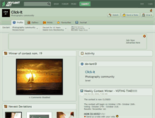 Tablet Screenshot of click-it.deviantart.com