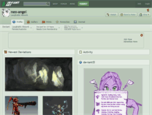 Tablet Screenshot of neo-angel.deviantart.com