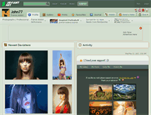 Tablet Screenshot of john77.deviantart.com