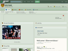 Tablet Screenshot of kiss-fans.deviantart.com