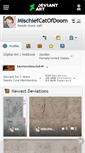 Mobile Screenshot of mischiefcatofdoom.deviantart.com