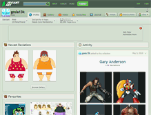 Tablet Screenshot of gosia13k.deviantart.com