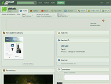 Tablet Screenshot of dithekt.deviantart.com