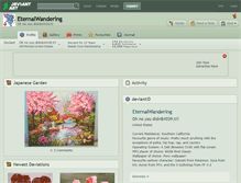 Tablet Screenshot of eternalwandering.deviantart.com