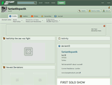 Tablet Screenshot of fantastikspastik.deviantart.com