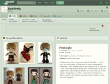 Tablet Screenshot of earthfirefly.deviantart.com