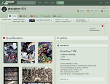 Tablet Screenshot of drewdown1976.deviantart.com