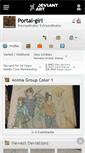 Mobile Screenshot of portal-girl.deviantart.com
