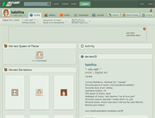 Tablet Screenshot of katelina.deviantart.com