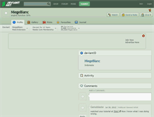 Tablet Screenshot of niegeblanc.deviantart.com