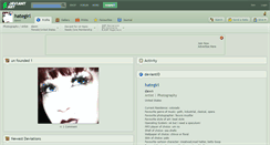Desktop Screenshot of hategirl.deviantart.com